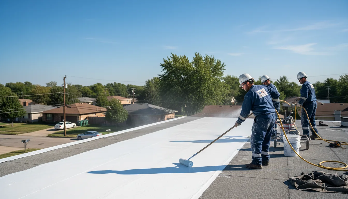 Commercial roof coating in Nara Visa, NM near me
